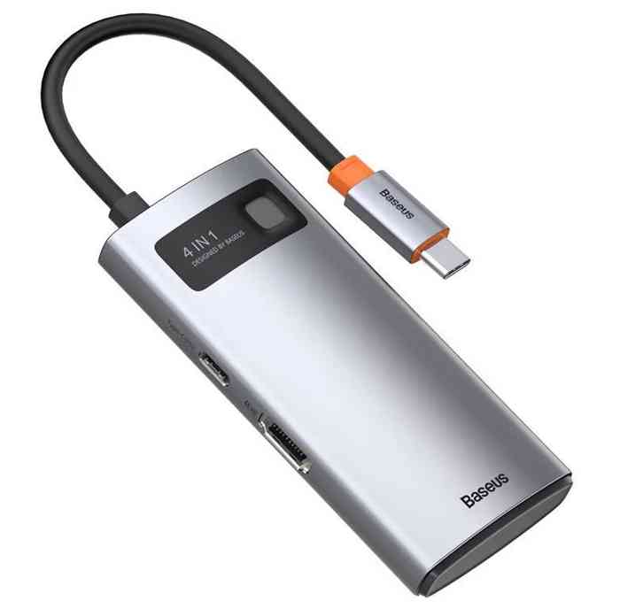 Baseus Metal Gleam Series 4-in-1 Multifunctional Type-C HUB Docking Station